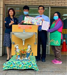 瑞助營造贊助伊甸基隆中心感應式洗手設備