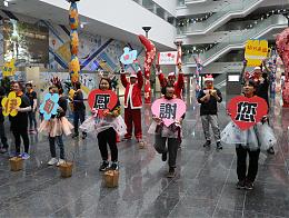 伊甸小作所學員台中市政府報佳音 送愛獻祝福