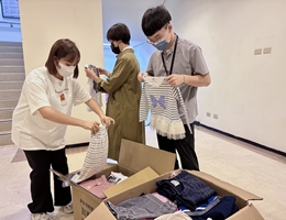 新光三越台北站前店以及熱心參與的民眾，活動期間共收到139件的二手衣物。