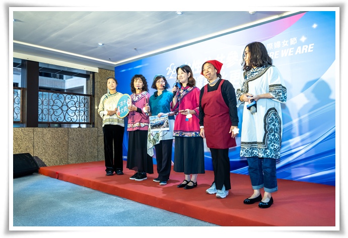 記者會中，邀請四位不同領域的女力代表，分享就業與成長經驗。