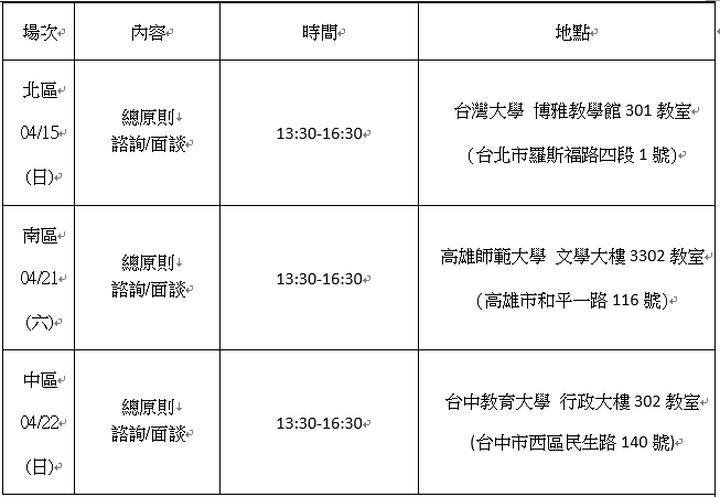 2018伊甸服務學習營隊說明會時間及地點：  