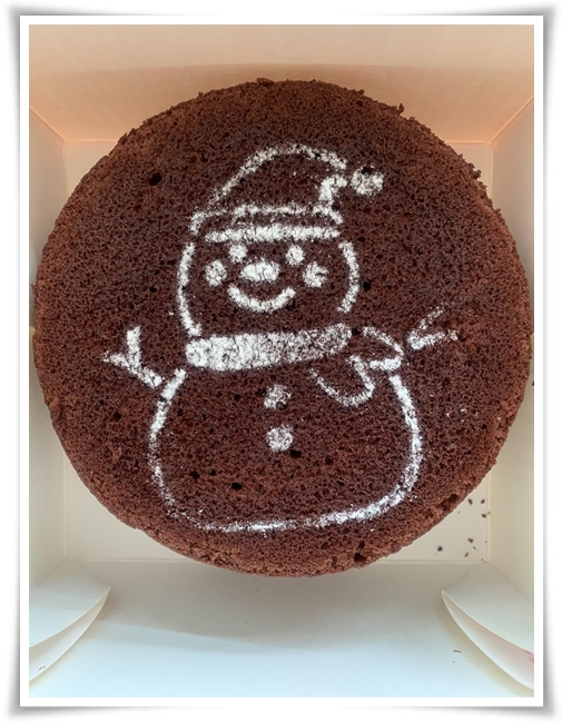 愛分享聖誕蛋糕(雪人巧克力蛋糕)