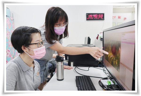伊甸基金會助氧氣瓶女孩依軒(左) 克服先天心臟病 成為AI標註師