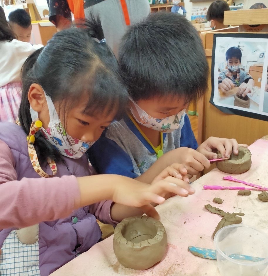 苗栗五穀非營利幼兒園 夢想陶器餐桌，來「食茶」