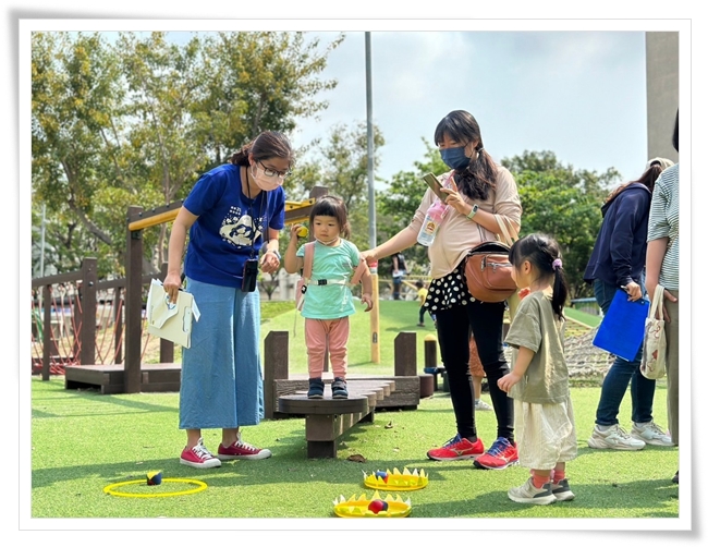 結合社區公園共融遊具，進行兒童發展篩檢