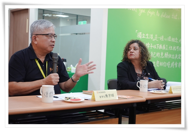 會中針對身障就業、政府合作等議題，彼此交換意見