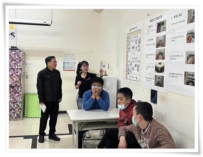 台電新營區營業處 黃啓通處長參訪伊甸小作所，了解在地需要