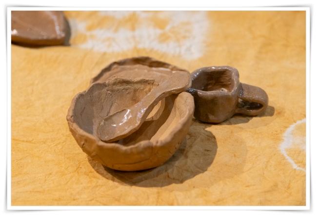 孩子們以「好好吃飯」為主題進行創作