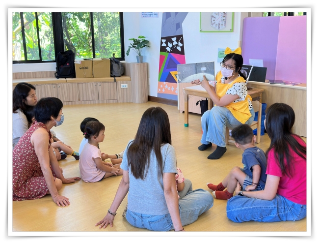 種子老師帶領親子共讀中秋節相關的繪本