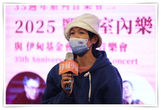 家住屏東的癌友陳小姐,感謝伊甸愛心棧提供免費住宿,讓他能免去舟車勞頓之苦