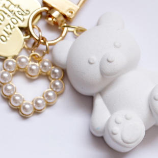 繽紛水泥小熊擴香吊飾