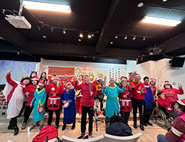 聖誕傳愛歡樂頌 淡水沙崙日照中心社區融合跨越「礙」