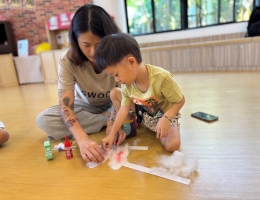 伊甸美濃據點迎中秋 親子妝點月兔送祝福